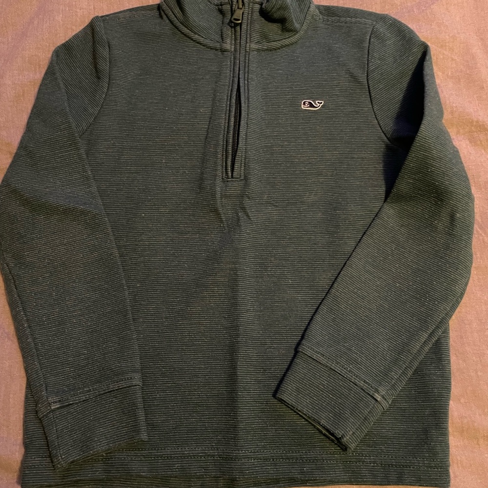 Vineyard Vines Green Zip Up Sweater
